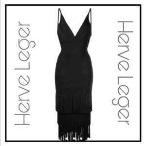 NWT Herve Leger 3 Tier Dress